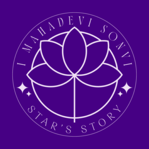 Logo for the website: Representing a lotus symbol with the name placed around it.